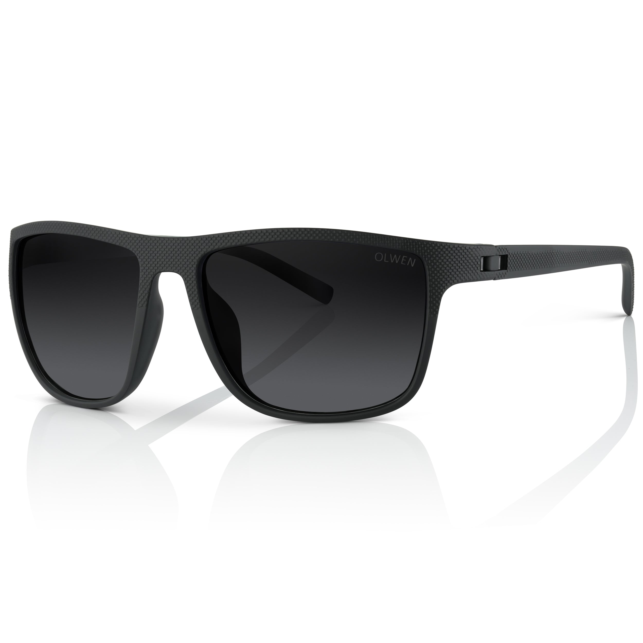 xxl goggles XXL Rectangular Sunglasses for Big Heads & Wide Faces, Black (GRADIENT)