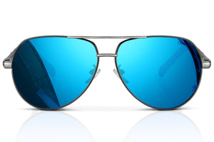 Aviator Sunglasses - Polarized XL/XXL For Large Heads (Free Hard Case)