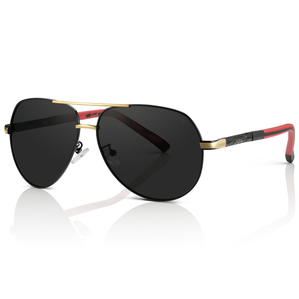 Oversized Aviator Sunglasses with UV400 Protection, Polarized Lenses 165mm XXL Aviator Sunglasses for Big Heads | Polarized Wide Fit main image 3