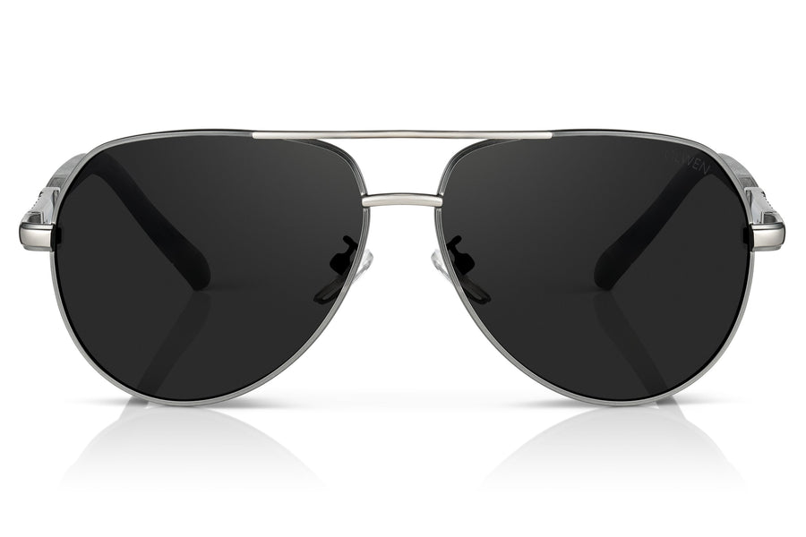 Aviator Sunglasses - Polarized XL/XXL For Large Heads (Free Hard Case)